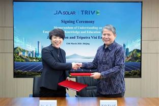 印尼Triputra集团高层到访晶澳科技，签署多项合作协议