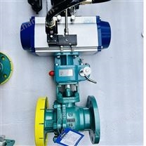 气动衬氟切断球阀SQ641F46-25C