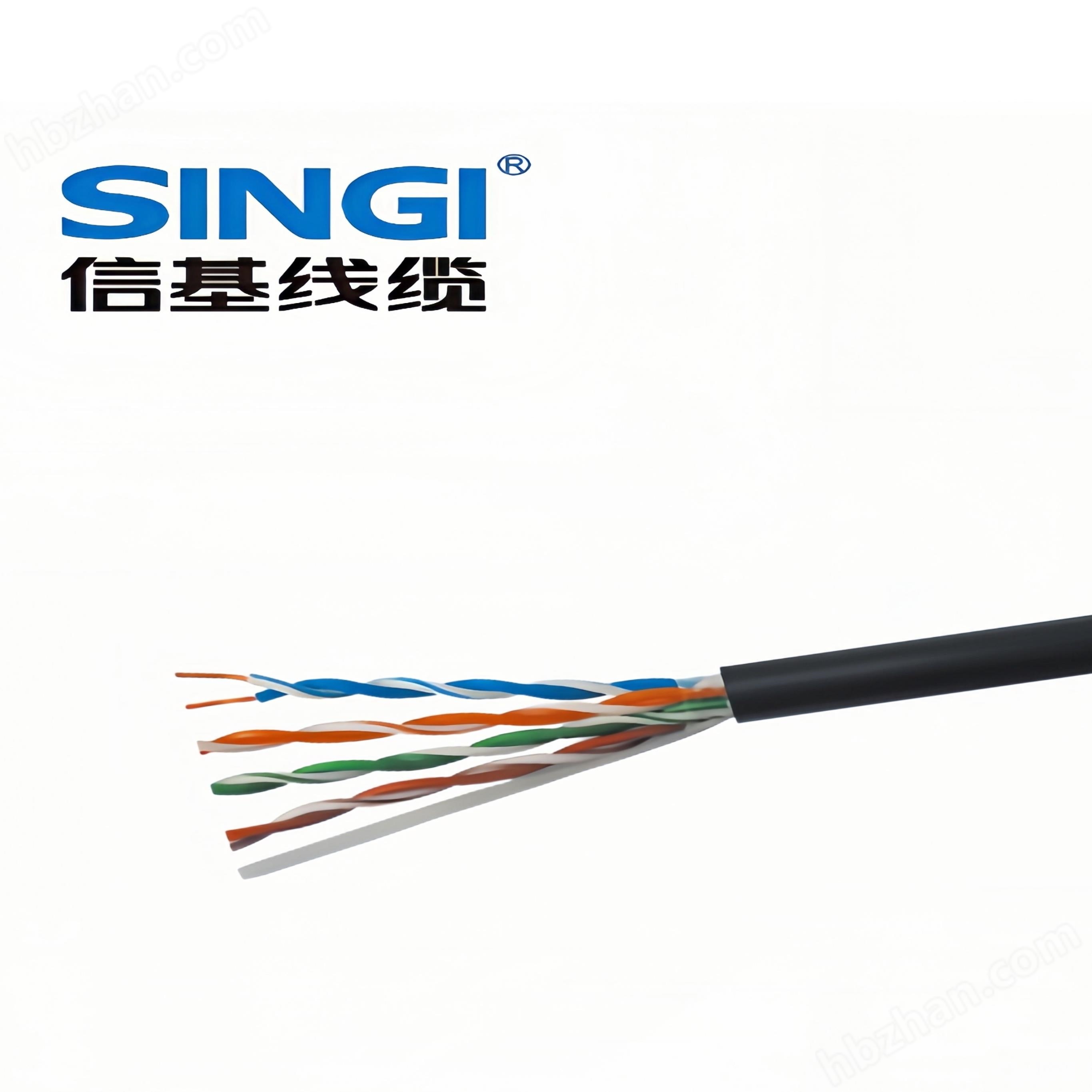 超五類4對非屏蔽網(wǎng)絡(luò)線-雙層護套室外型