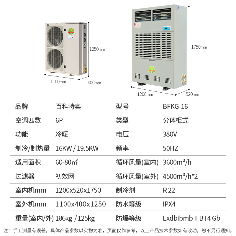 白城防爆空調(diào)，白城工業(yè)防爆空調(diào)廠家
